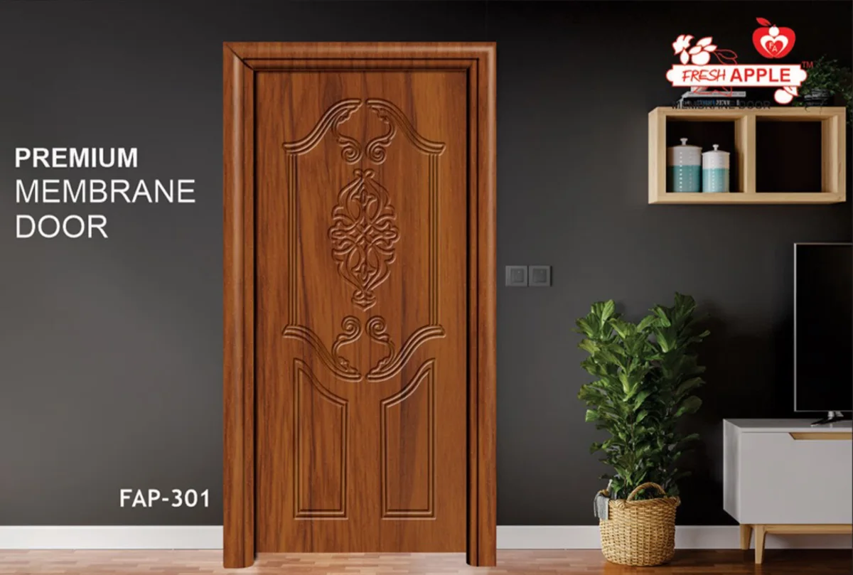 Fresh Apple premium membrane door design FAP-301 in a living room
