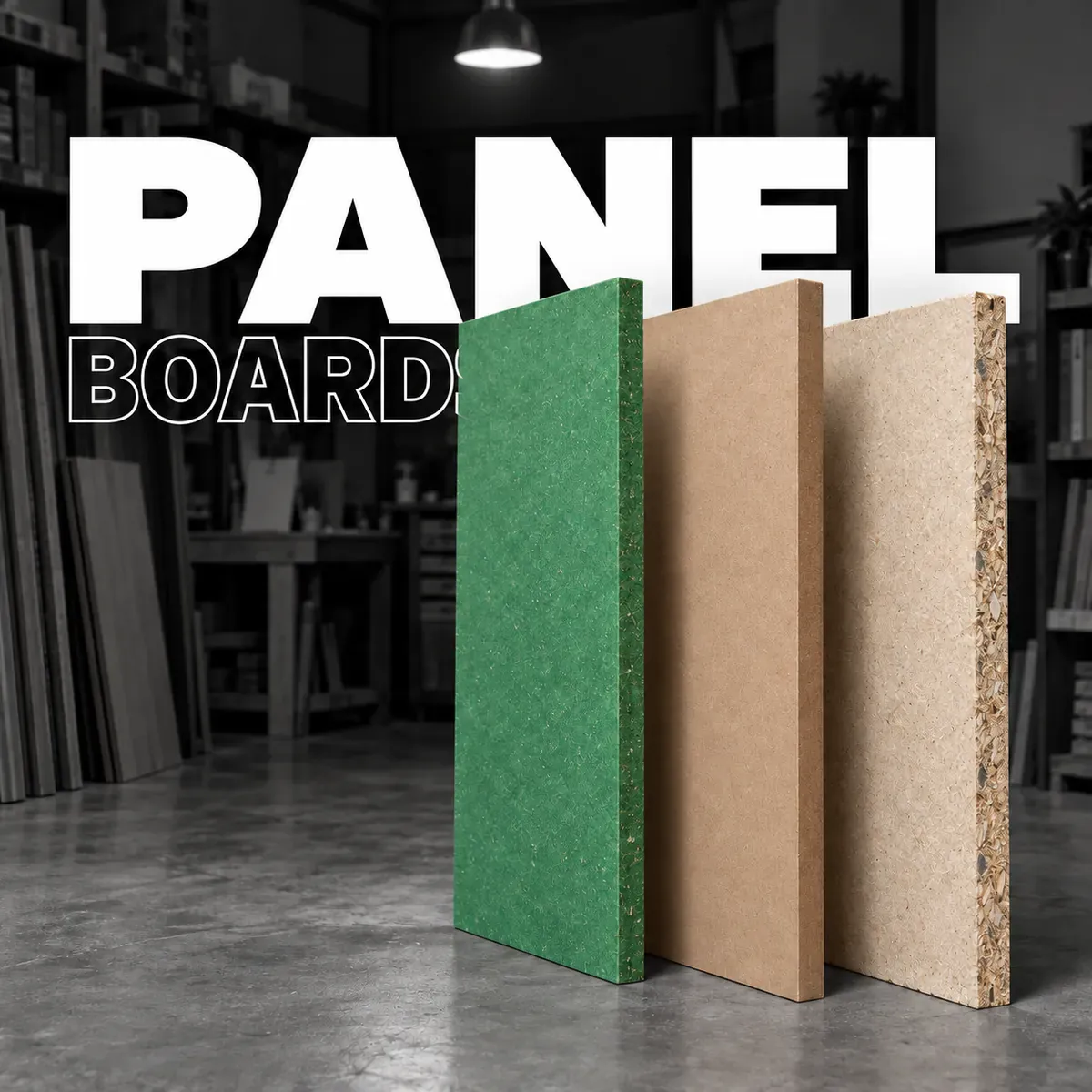 HDHMR, MDF and particle boards in stock
